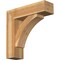 Ekena Millwork Thorton Block Rough Sawn Bracket w/ Offset Brace, Western Red Cedar, 8"W x 28"D x 28"H BKT0806X28X28THR05RWR - alternate 1